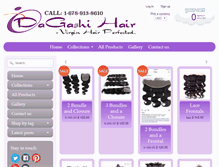 Tablet Screenshot of dagashihair.com